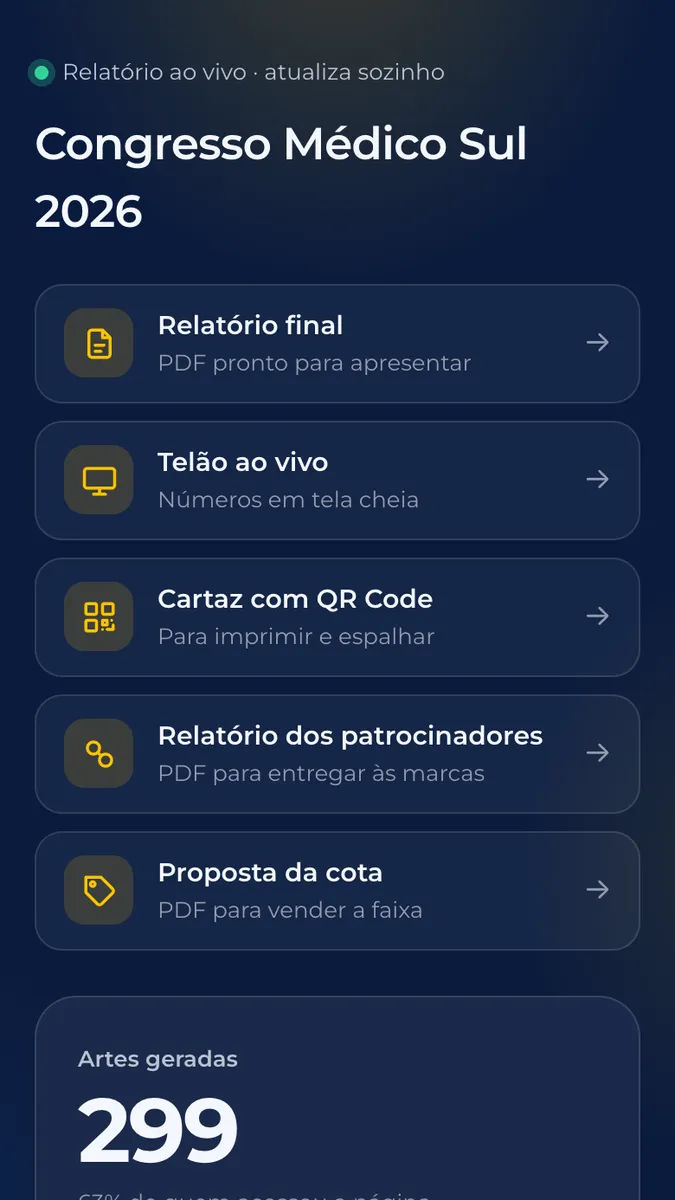 Acompanhe ao vivo